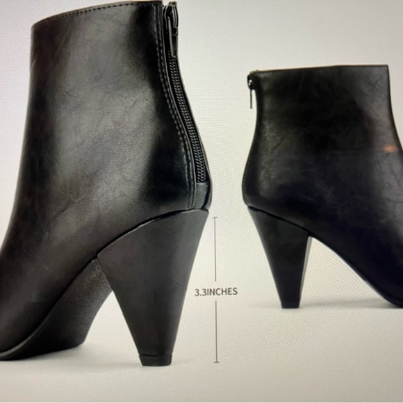 Low Heel Pointed Toe Ankle Booties. Comfortable, elegant, and modern fashion NWT - Picture 9 of 10